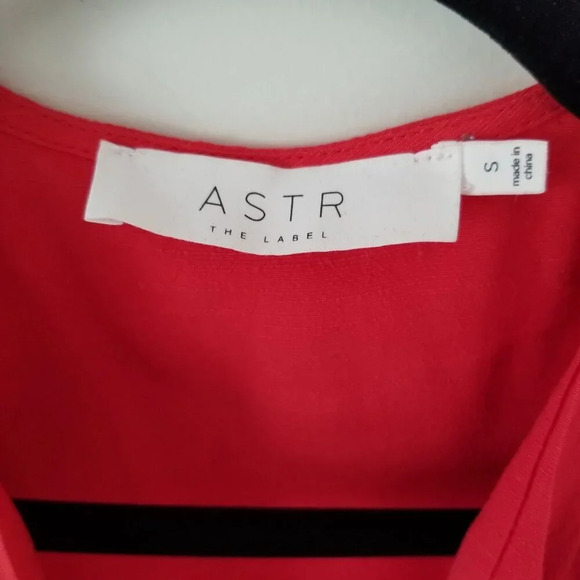 ASTR the Label Women's Coquette Surplice Neckline Blouse Shirt Top Feminine Sz S - Picture 4 of 11